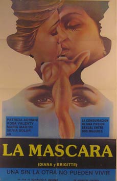 Direccin: Ignacio F. Iquino. Con Patricia Adriani, Eudaldo Esoala, Maria Fernanda Gil - La Mascara (Diana Y Brigitte). Movie Poster. (Cartel de la Pelcula)