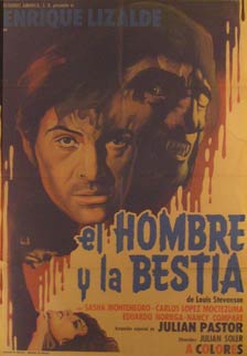 Item #55-2201 El Hombre Y La Bestia. Movie poster. (Cartel de la Película). Sasha Montenegro...