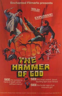 Item #55-2202 The Hammer of God. Movie poster. (Cartel de la Película). Lei Cheng...