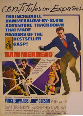 With Vince Edwards, Judy Geeson, Peter Vaughan - Hammerhead. Movie Poster