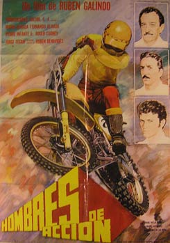 Item #55-2222 Hombres de Acción. Movie poster. (Cartel de la Película). Fernando Almada...