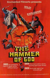 Item #55-2232 The Hammer of God. Movie poster. (Cartel de la Película). Lei Cheng...
