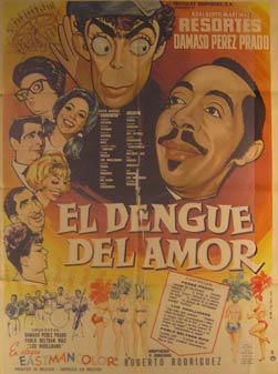 Item #55-2249 El Dengue del Amor. Movie poster. (Cartel de la Película). Pompin Iglesias...