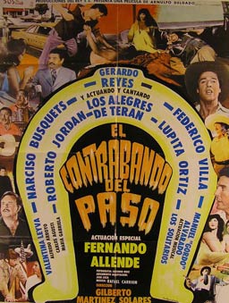 Item #55-2265 El Contrabando del Paso. Movie poster. (Cartel de la Película). Narciso Busquets...