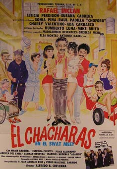 Item #55-2267 El Chacharas en el Swat Meet. Movie poster. (Cartel de la Película). Leticia...