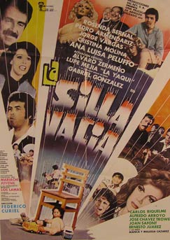 Direccin: Federico Curiel. Con Pedro Armendriz Jr., Rosenda Bernal, Jorge Vargas - La Silla Vacia. Movie Poster. (Cartel de la Pelcula)