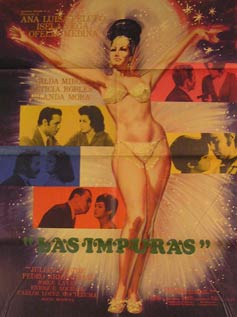 Item #55-2362 Las Impuras. Movie poster. (Cartel de la Película). Isela Vega Dirección:...