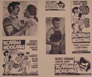 Item #55-2394 Picardia Mexicana. Movie poster. (Cartel de la Película). Jacqueline Andere...