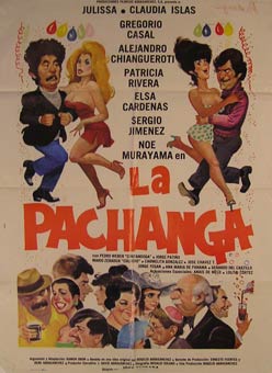 Direccin: Jos Estrada. Con Alejandro Ciangherotti, scar Bonfiglio, Elsa Crdenas - La Pachanga. Movie Poster. (Cartel de la Pelcula)