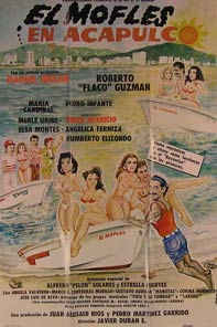 Item #55-2412 El Mofles en Acapulco. Movie poster. (Cartel de la Película). Humberto Elizondo...