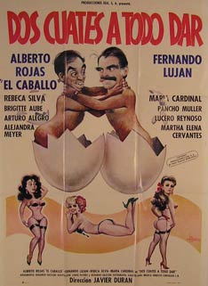 Item #55-2418 Dos Cuates a Todo Dar. Movie poster. (Cartel de la Película). Maria Cardinal...