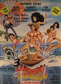 Item #55-2423 Tres Lancheros Muy Picudos. Movie poster. (Cartel de la Película). Claudio...
