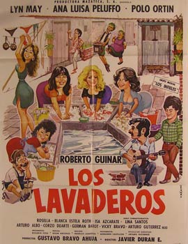 Direccin: Javier Durn. Con Lyn May, Ana Luisa Peluffo, Lina Santos - Los Lavaderos. Movie Poster. (Cartel de la Pelcula)