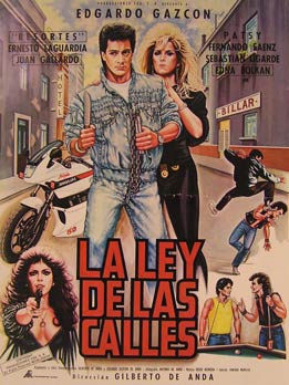 Item #55-2436 La Ley de las Calles. Movie poster. (Cartel de la Película). Edgardo Gazcon...