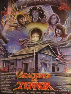 Item #55-2444 Vacaciones de Terror. Movie poster. (Cartel de la Película). Julio Aleman...