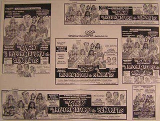 Item #55-2464 Un Macho en el Reformatorio de Senoritas. Movie poster. (Cartel de la Película)....