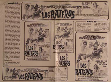 Los Rateros. Movie poster. Cartel de la Película | Humberto Elizondo  Dirección: Víctor Manuel Castro. Con Víctor