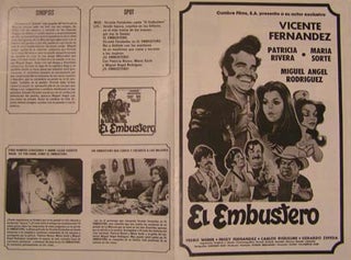 Item #55-2484 El Embustero. Movie poster. (Cartel de la Película). Patricia Rivera...