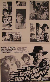 Item #55-2485 El Extrano Hijo del Sheriff. Movie poster. (Cartel de la Película). Rosa Gloria...