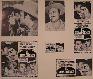 Direccin: Jaime Fernndez. Con Cruz Infante, Evita Munoz 'Chacita', Roberto Canedo - El Sinaloense. Movie Poster. (Cartel de la Pelcula)