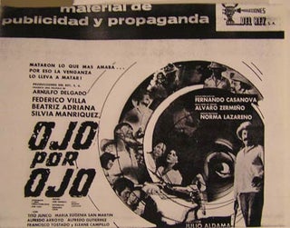 Item #55-2507 Ojo por Ojo. Movie poster. (Cartel de la Película). Beatriz Adriana...