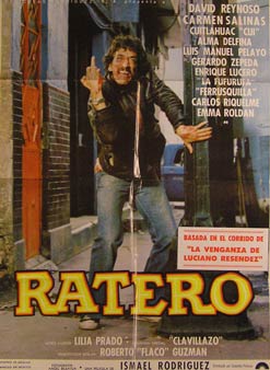 Direccin: Ismael Rodrguez. Con Roberto Guzmn, David Reynoso, Carmen Salinas - Ratero. Movie Poster. (Cartel de la Pelcula)