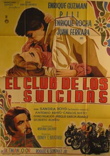 Direccin: Rogelio A. Gonzlez. Con Enrique Guzmn, Pilar Bayona, Enrique Rocha - El Club de Los Suicidas. Movie Poster. (Cartel de la Pelcula)