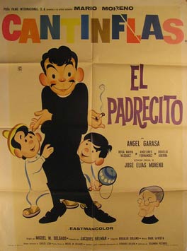 Item #55-2545 El Padrecito. Movie poster. (Cartel de la Película). Ángel Garasa...