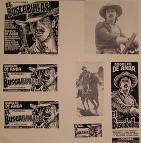 Direccin: Ral de Anda. Con Rodolfo de Anda, Hctor Surez, Jorge Russek - El Buscabullas. Movie Poster. (Cartel de la Pelcula)