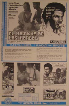 Item #55-2569 El Hombre de los Hongos. Movie poster. (Cartel de la Película). Isela Vega...