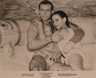Sean Connery, Claudine Auger, Adolfo Celi - Thunderball (James Bond 007). Movie Photograph