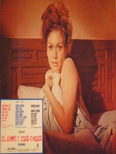 Item #55-2595 El Amor Y Esas Cosas. Movie poster. (Cartel de la Película). Sandra Boyd...