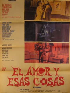 Direccin: Jos Daz Morales. Con Ricardo Adalid, Sandra Boyd, Susana Cabrera - El Amor Y Esas Cosas. Movie Poster. (Cartel de la Pelcula)