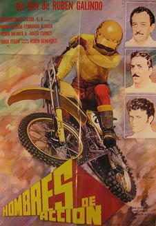 Item #55-2602 Hombres de Accion. Movie poster. (Cartel de la Película). Fernando Almada...