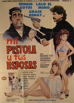 Item #55-2625 Mi Pistola Y Tus Esposas. Movie poster. (Cartel de la Película). Sergio Barrios...