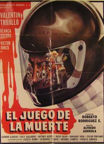 Direccin: Alfredo Gurrola. Con Valentin Trujillo, Blanca Guerra, Victor Junco, Leonor Llausas - El Juego de la Muerte. Movie Poster. (Cartel de la Pelcula)