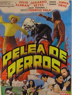 Direccin: Jlio Aldama. Con Julio Alemn, Gerardo Reyes, Diana Torres - Pelea de Perros. Movie Poster. (Cartel de la Pelcula)
