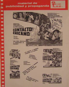 Item #55-2660 Contacto Chicano. Movie poster. (Cartel de la Película). Armando Silvestre...