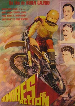 Item #55-2667 Hombres de Accion. Movie poster. (Cartel de la Película). Fernando Almada...