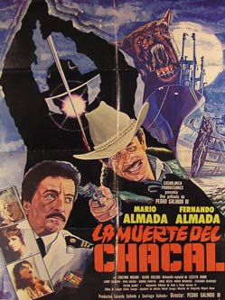 Item #55-2668 La Muerte del Chacal. Movie poster. (Cartel de la Película). Fernando Almada...