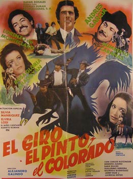 Item #55-2670 El Giro El Pinto y el Colorado. Movie poster. (Cartel de la Película). Lorenzo de...