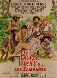 Item #55-2690 Blanca Nieves y Sus Siete Amantes. Movie poster. (Cartel de la Película). Eduardo...