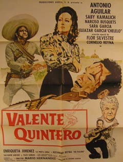 Direccin: Mario Hernandez. Con Antonio Aguilar, Saby Kamalich, Narciso Busquets - Valente Quintero. Movie Poster. (Cartel de la Pelcula)