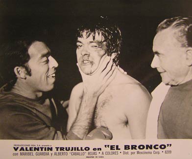 Item #55-2707 El Bronco. Movie poster. (Cartel de la Película). Maribel Guardia Dirección: Edgardo Gazcón. Con Valentín Trujillo, Alberto Rojas.