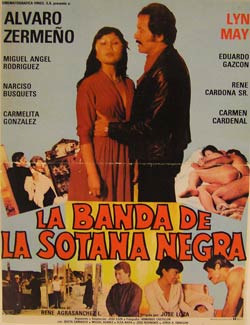 Item #55-2717 La Banda de La Sotana Negra. Movie poster. (Cartel de la Película). Lyn May...