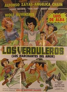 Item #55-2728 Los Verduleros (Los Marchantes del Amor). Movie poster. (Cartel de la Película)....