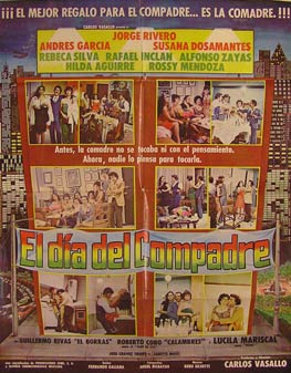 Item #55-2735 El Dia del Compadre. Movie poster. (Cartel de la Película). Andres Garcia...