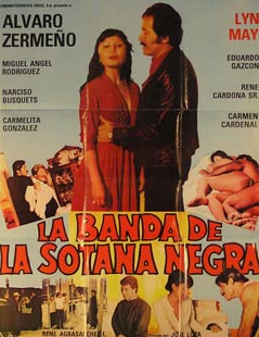 Item #55-2743 La Banda de la Sotana Negra. Movie poster. (Cartel de la Película). Lyn May...