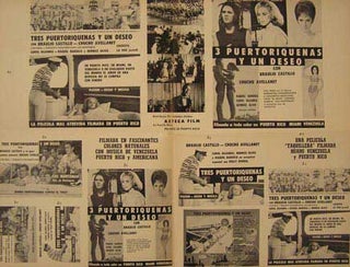 Item #55-2747 Tres Puertoriquenas Y Un Deseo. Movie poster. (Cartel de la Película). Chucho...