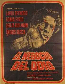 Direccin: Carlos Enrique Taboada. Con Carlos Bravo y Fernndez, Jos Luis Caro, Jorge Casanova - El Negocio Del Odio. Movie Poster. (Cartel de la Pelcula)